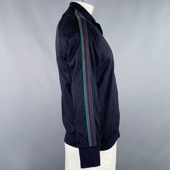 PS by PAUL SMITH Size L Black Multi Color Cotton Blend Zip Up Sweatshirt - Picture 2 of 6